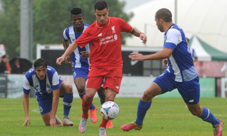 Phillipe Coutinho, here playing against Porto B in pre-season, is a player around whom Liverpool can build their attacking shape.