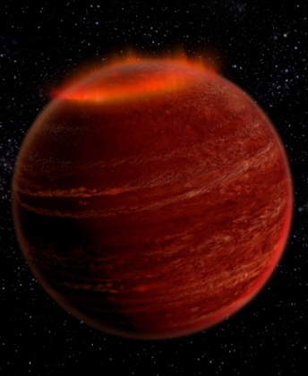 Artist’s impression of aurora