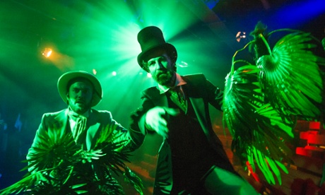 Kieran Edwards as Major Cromarty and Martin Bonger as Phileas Fogg in Around The World In 80 Days.