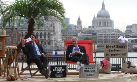  The Isle of Shady, a pop-up tax haven on London's South Bank, was set up by Enough Food IF 