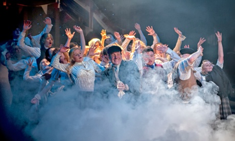 Paul Osborne as Albert Jenkins and the ensemble cast of In Fog and Falling Snow.