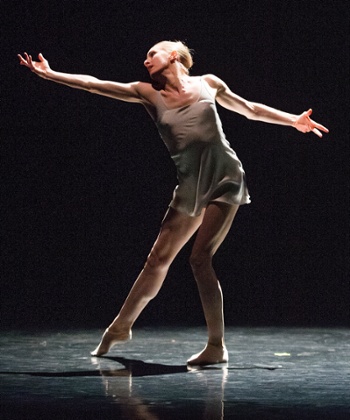Wendy Whelan dances at the Royal Opera House's Linbury Studio in 2014.