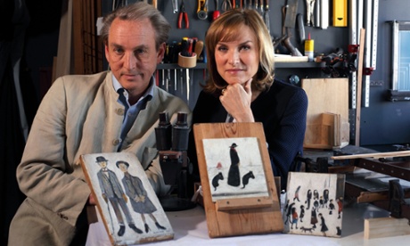 Fiona Bruce and painting hunter Philip Mould in Fake or Fortune?