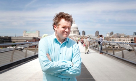 Jonathan Jones on the Millennium bridge in central London.