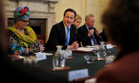 Kids Company founder Camila Batmanghelidjh  attends a ‘big society’ chaired by David Cameron at Downing Street in 2010.