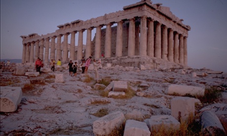 Photograph of the Parthenon, Athens, Greece, taken in 1975.