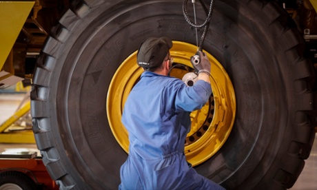 The Caterpillar factory in Peterlee.