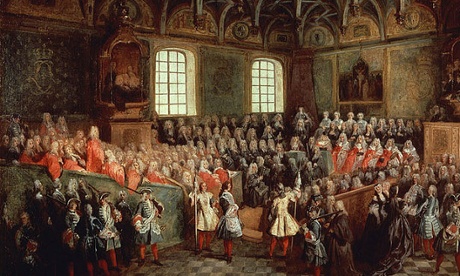 A meeting of the Parlement de Paris in 1723, painted by Nicolas Lancret