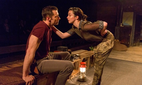 Hugh Jackman, left, and Laura Donnelly, in The River, first seen at London's Royal Court.
