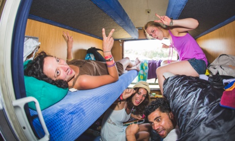 Passengers get to stay on the train throughout the festival.