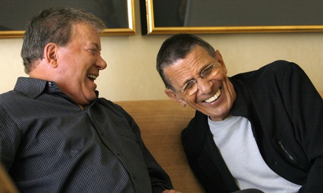Shatner with Leonard Nimoy.