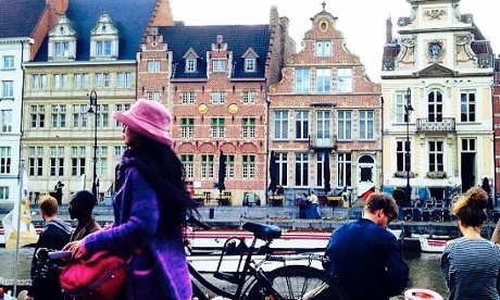 Ghent canal scene