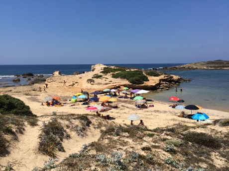 A sandy cove near Su Pallosu