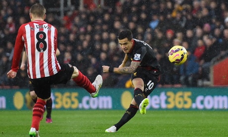 Philippe Coutinho provides a shining example to Roberto Firmino at Liverpool.