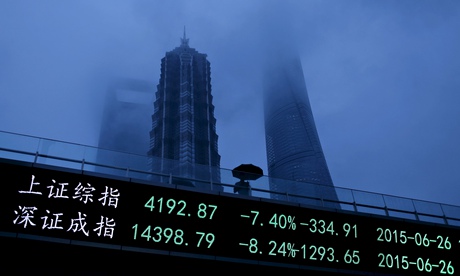 Shanghai and Shenzhen stock indices