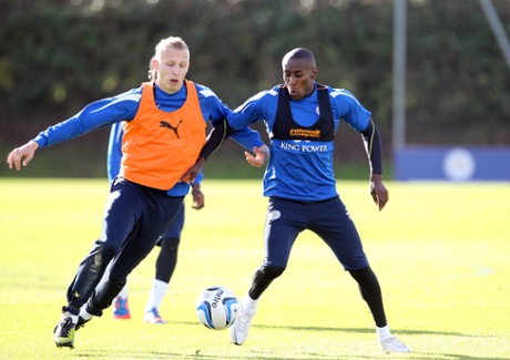 Leicester City players using the STATSports Viper, which slots into a compression vest and records impact, acceleration and more.