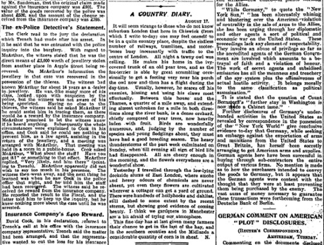 The Manchester Guardian, 18 August 1915.