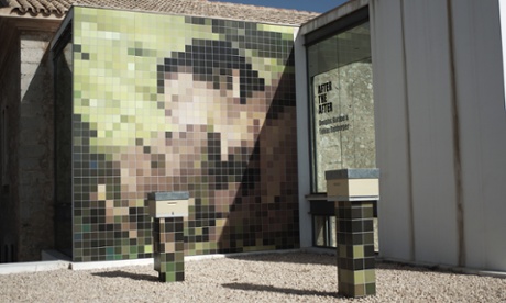 Is id art? Gordon sees repressed sexuality in Rehberger’s pixelated mosaic.