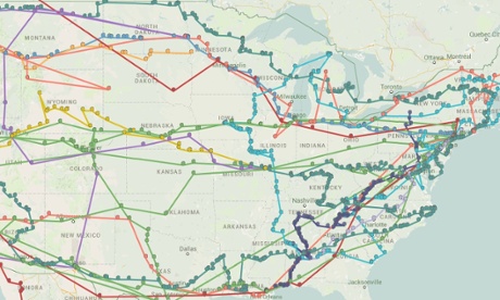 Altas Obscura's map of American literature