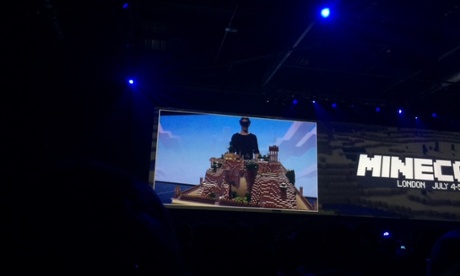 Minecraft's E3 demo working on Microsoft's Hololens.