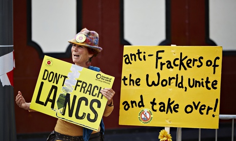 Anti-fracking campaigners 
