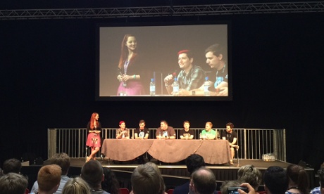 The live-streaming panel at Minecon 2015.