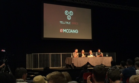 The panel for the Minecraft: Story Mode session.