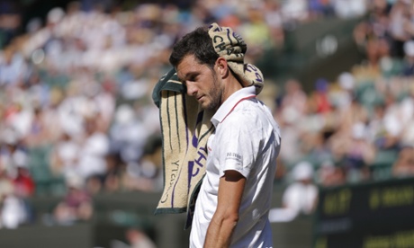 James Ward is knocked out, beaten by Vasek Pospisil.