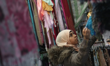 Whitechapel market in east London.