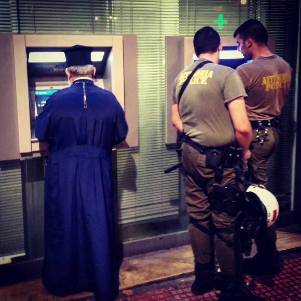 ATM machine in Athens