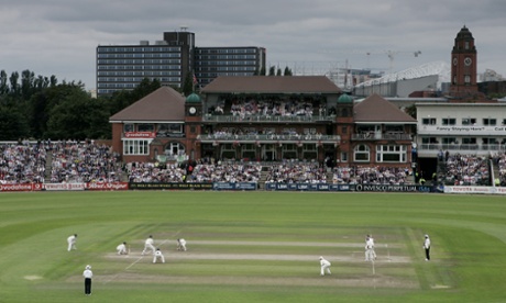 A packed Old Trafford watches on with thousands of ticketless fans locked outside.