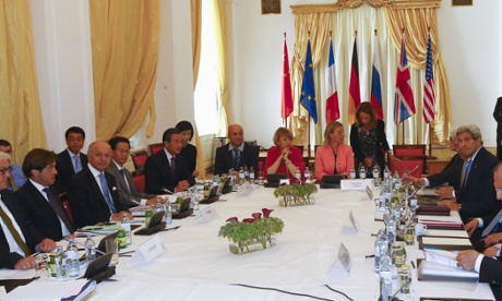 Foreign ministers from Iran, US, UK, France, Germany, Russia and China meet in Vienna on Monday REUTERS/Leonhard Foeger:rel:d:bm:GF10000150274