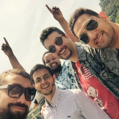 Bashir Osman with friends