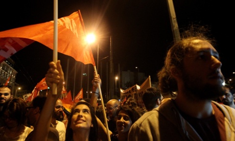 No protesters in Greece