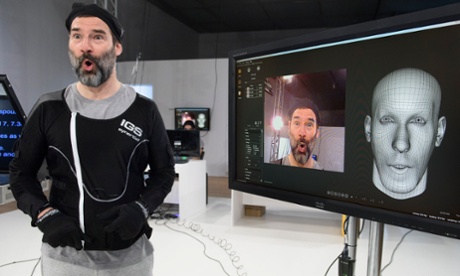 Adam Buxton takes part in Performance Capture. 