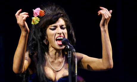 Amy Winehouse at Glastonbury, 2008.