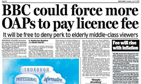 Daily Mail front page