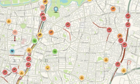 Waze map