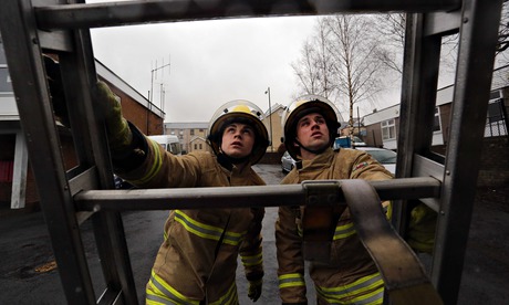 Fire service training young people Wales