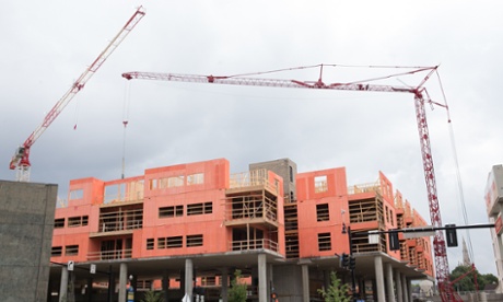 The whole East Liberty area is getting a makeover. This multi-use space will include a mass transit station.