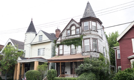 Traditional homes in Pittsburgh’s East Liberty have become neglected and used for crime.
