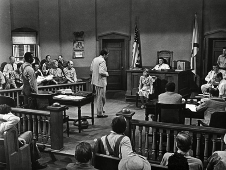 A courtroom scene from To Kill A Mockingbird