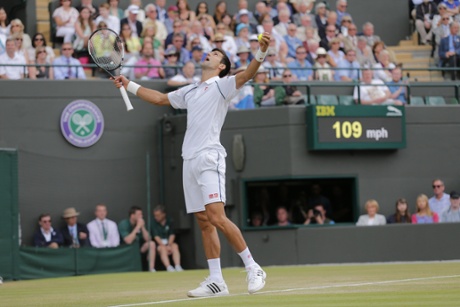 Djokovic looks for some inspiration.