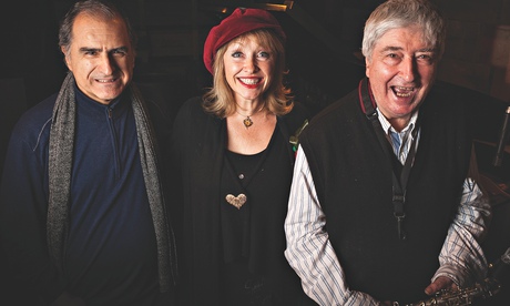 Enrico Pieranunzi (left), Tina May (centre) and the bonus of a rare appearance by jazz saxophonist, Tony Coe (right). 
