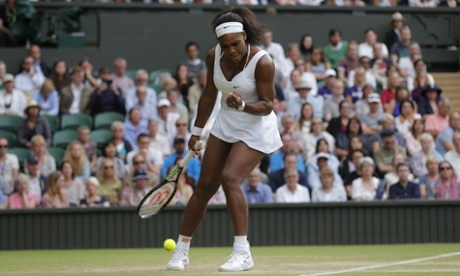 Serena Williams of the USA against Victoria Azarenka of Belarus