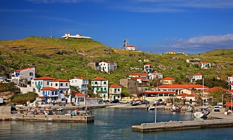The picturesque harbor of Agios Efstratios (
