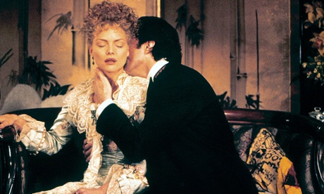Michell Pfeiffer as Ellen Olenska and Daniel Day Lewis as Newland Archer in the 1993 film of The Age of Innocence.