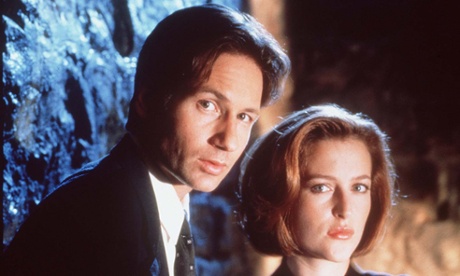 David Duchovny and Gillian Anderson in The X Files.