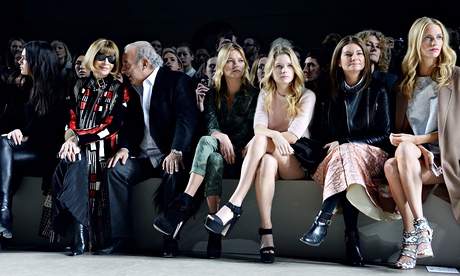 Kendall Jenner, Anna Wintour, Sir Philip Green, Kate Moss, Lottie Moss, Natalie Massenet and Poppy D