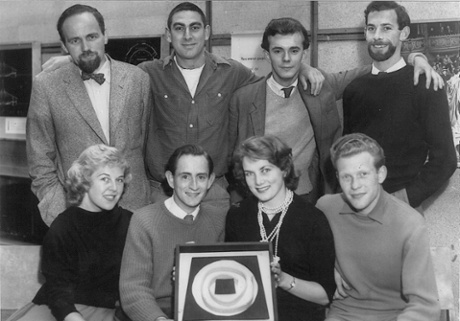 Stephen Joseph (back row, second from left) and Alan Ayckbourn (back row, third from left) in 1958.